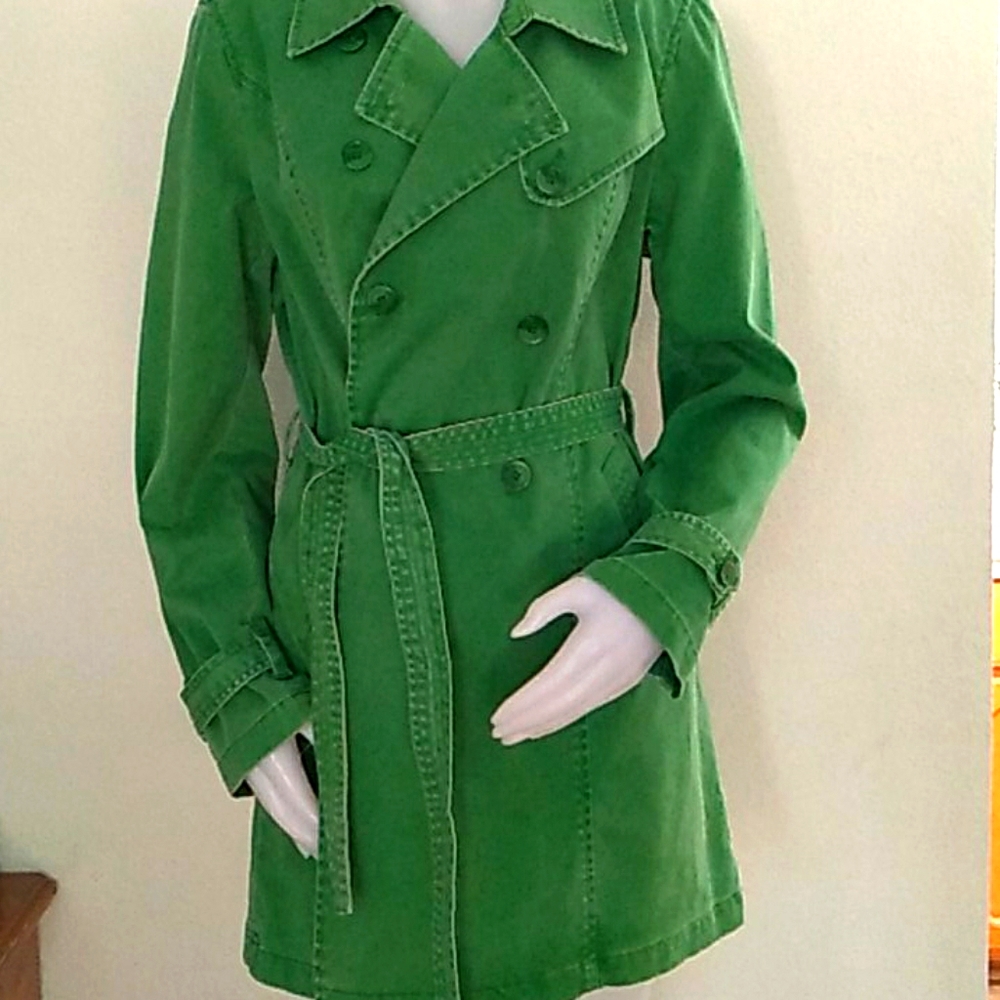 Sundance coat green 100% cotton LG